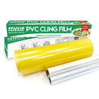 Transparent Food Plastic Wrap Roll Casting Soft PVC Cling Film Jumbo Roll