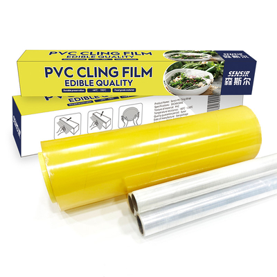 Anti Moisture Food Plastic Wrap Roll 10mic - 15mic thick PVC Packaging Film